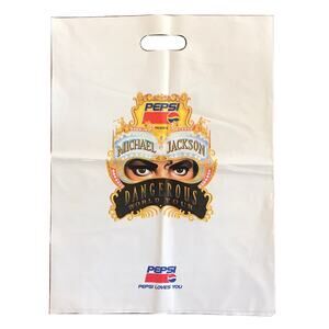 Michael Jackson Dangerous World Tour 1992-1993 VINTAGE RARE Concert Shopping Bag